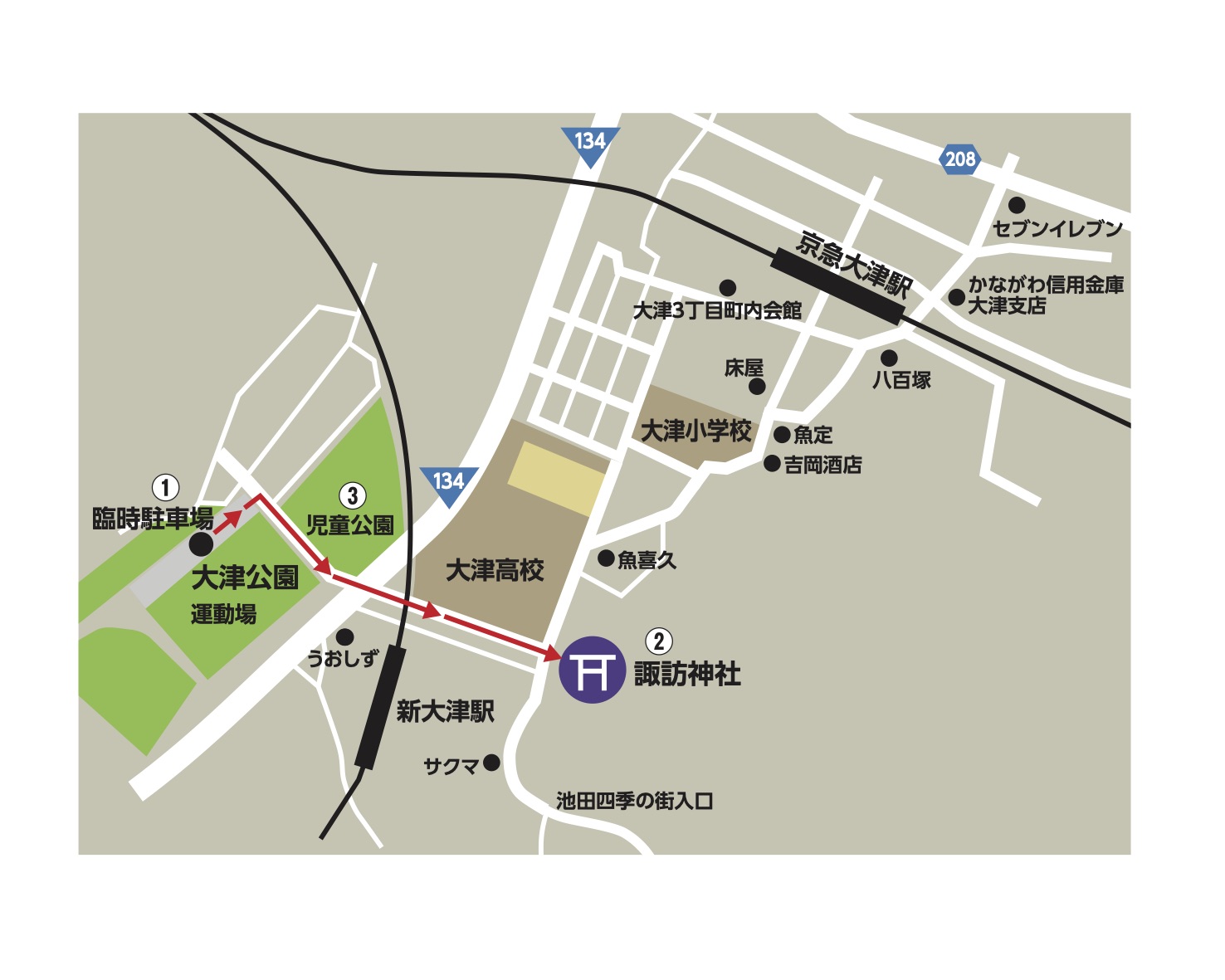 開催概要にともなう地図